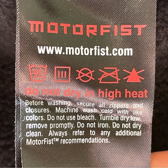 Motorfist Rogue Black Fleece Jacket Size Medium - Picture 6 of 11